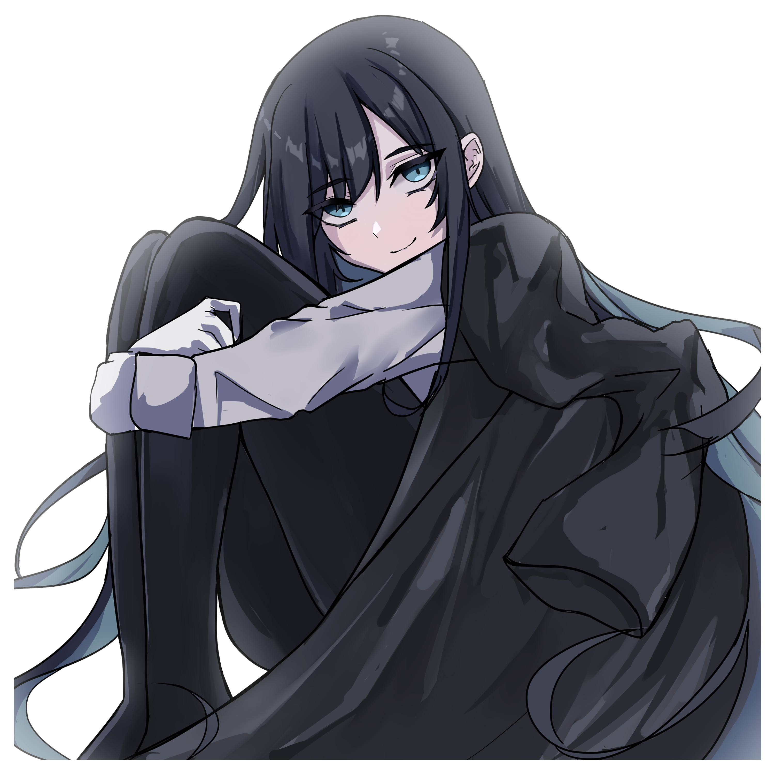 Fan art of Ado in a dramatic dark outfit, reaching out beneath the stage lights.